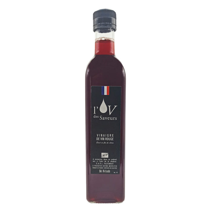 Vinaigre de vin rouge (fût de chêne)
